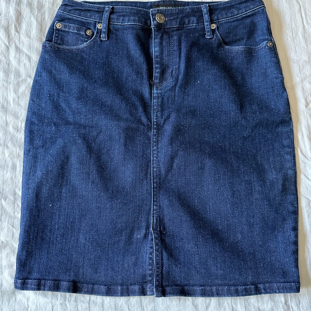 Banana Republic Dark Blue Pencil Skirt